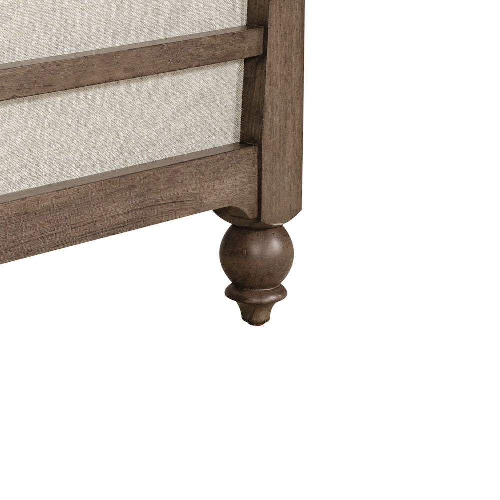 Americana Farmhouse King Shelter Bed in Dusty Taupe