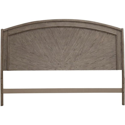 Avalon Queen Panel Headboard with Oak Wood Frame  - Burnished Beige