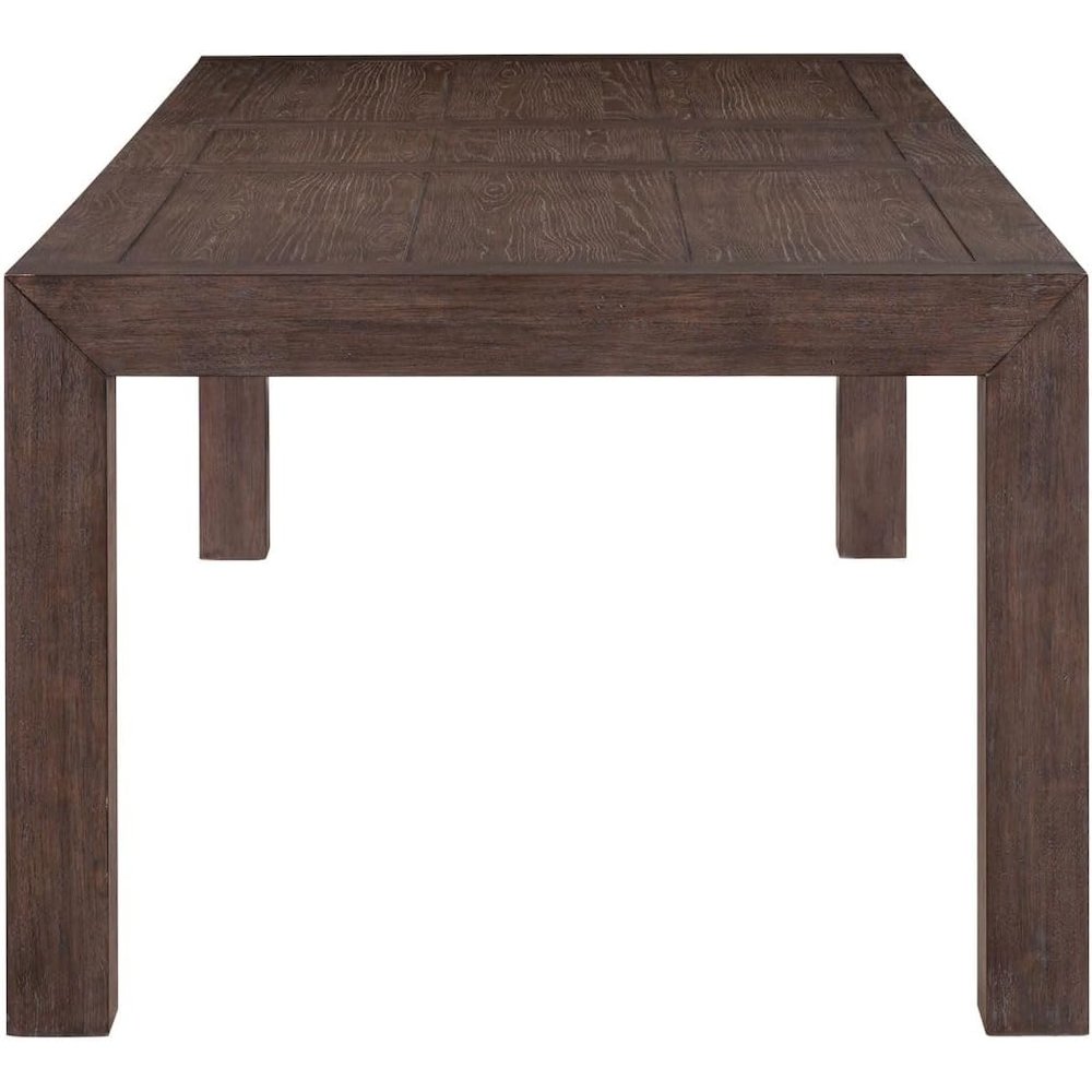 Rectangular Table for Dining Room with Self Storing Leaf - Satin Espresso Oak