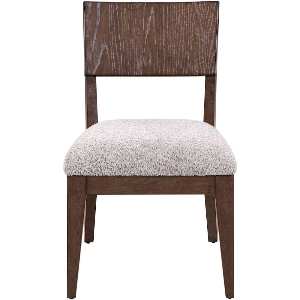 Cascade Falls Panel Back Side Chair for Dining Room - Set of 2  - Satin Espresso