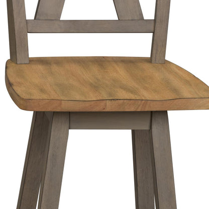 Lindsey Farm Counter Height Swivel Chair (RTA) in Gray