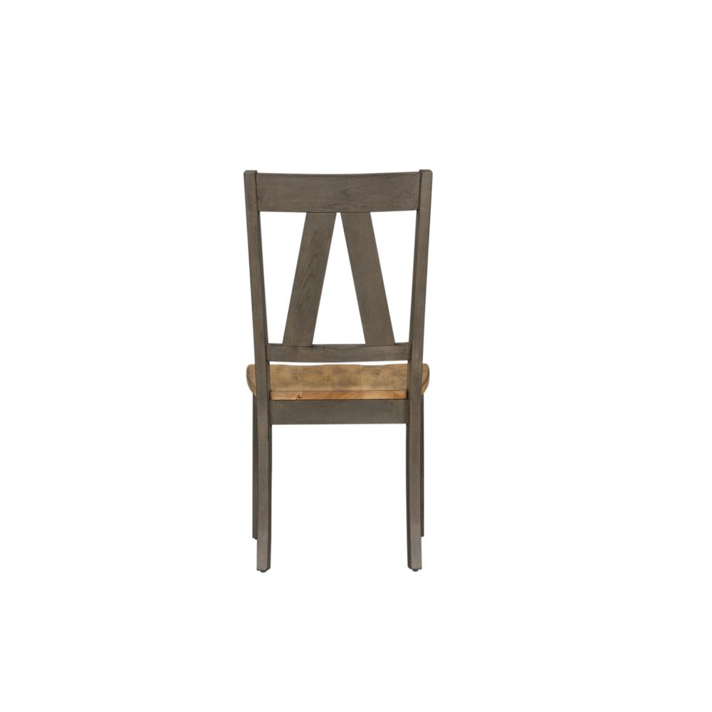Lindsey Farm Splat Back Side Chair (RTA)-Set of 2 in Gray