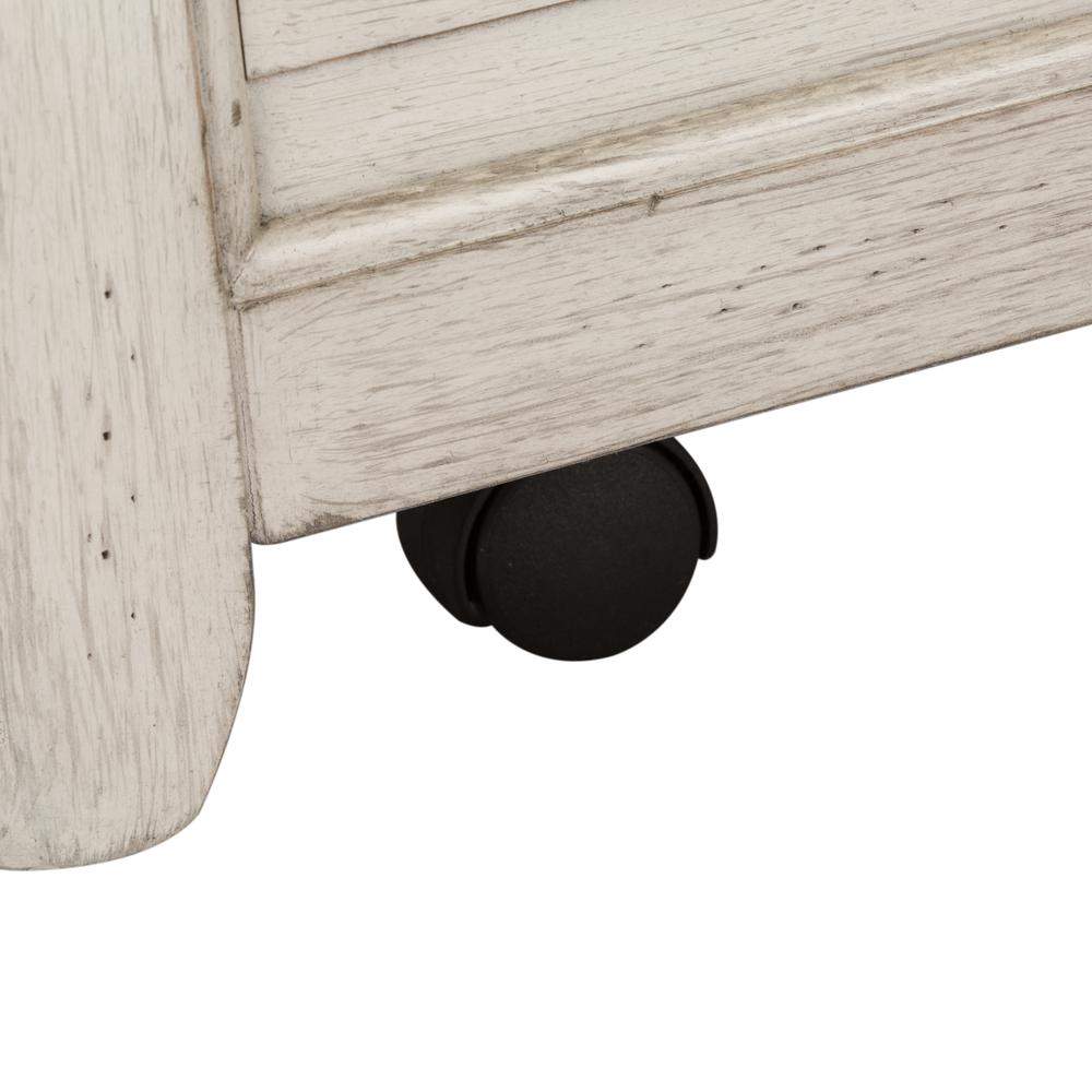 Farmhouse Reimagined Storage Trunk in Antique White w/ Chestnut Top