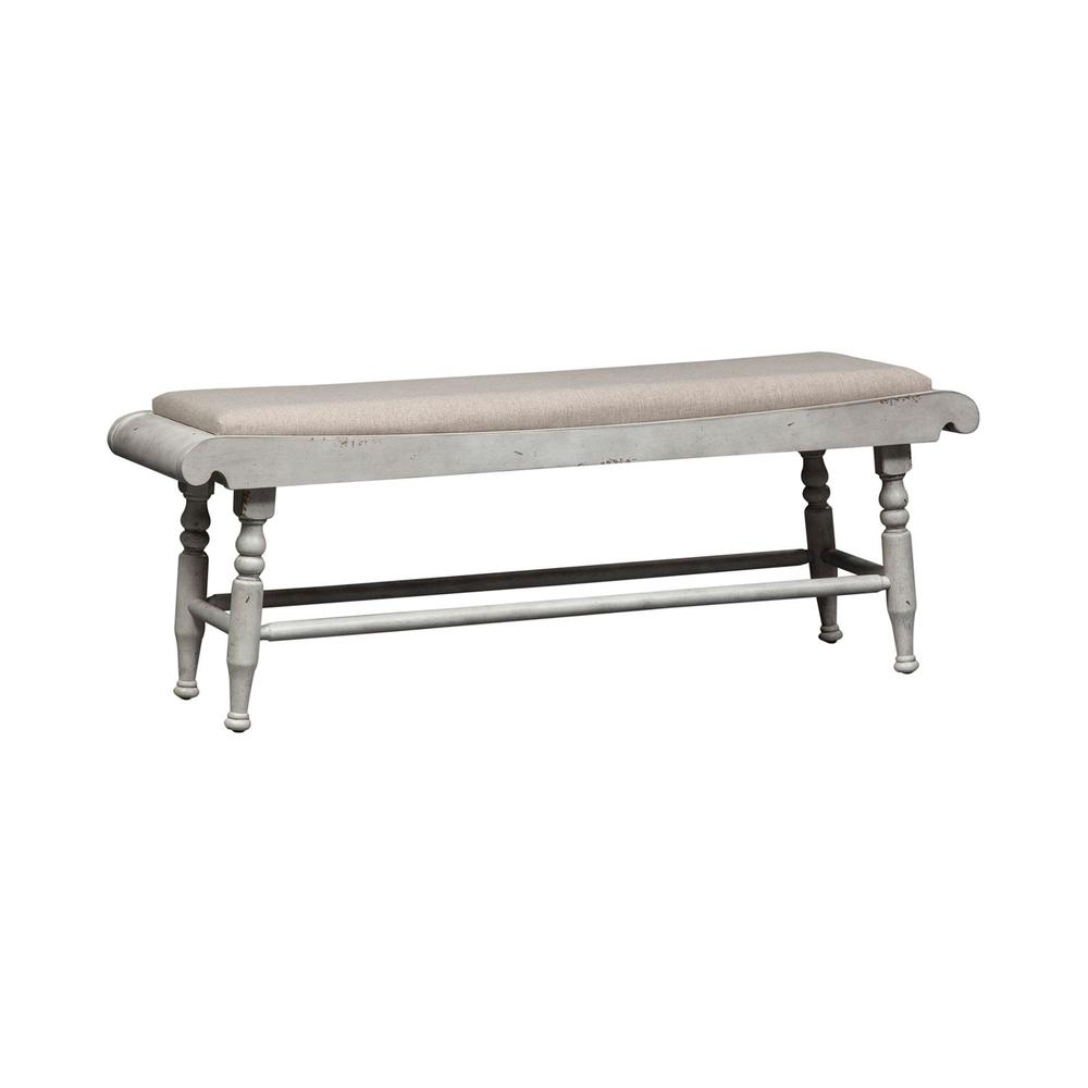 Whitney Bench (RTA) in Antique Linen w/ Weathered Gray