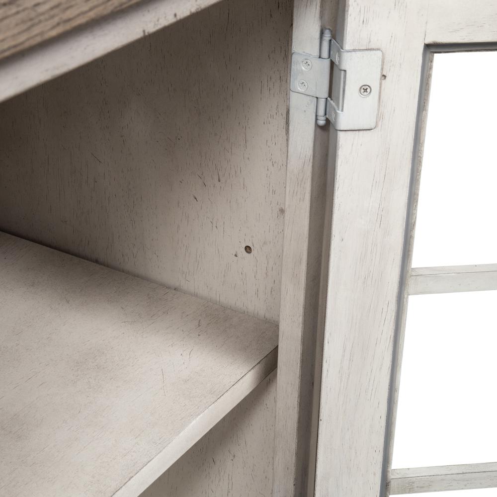 Whitney Server in Antique Linen w/ Weathered Gray