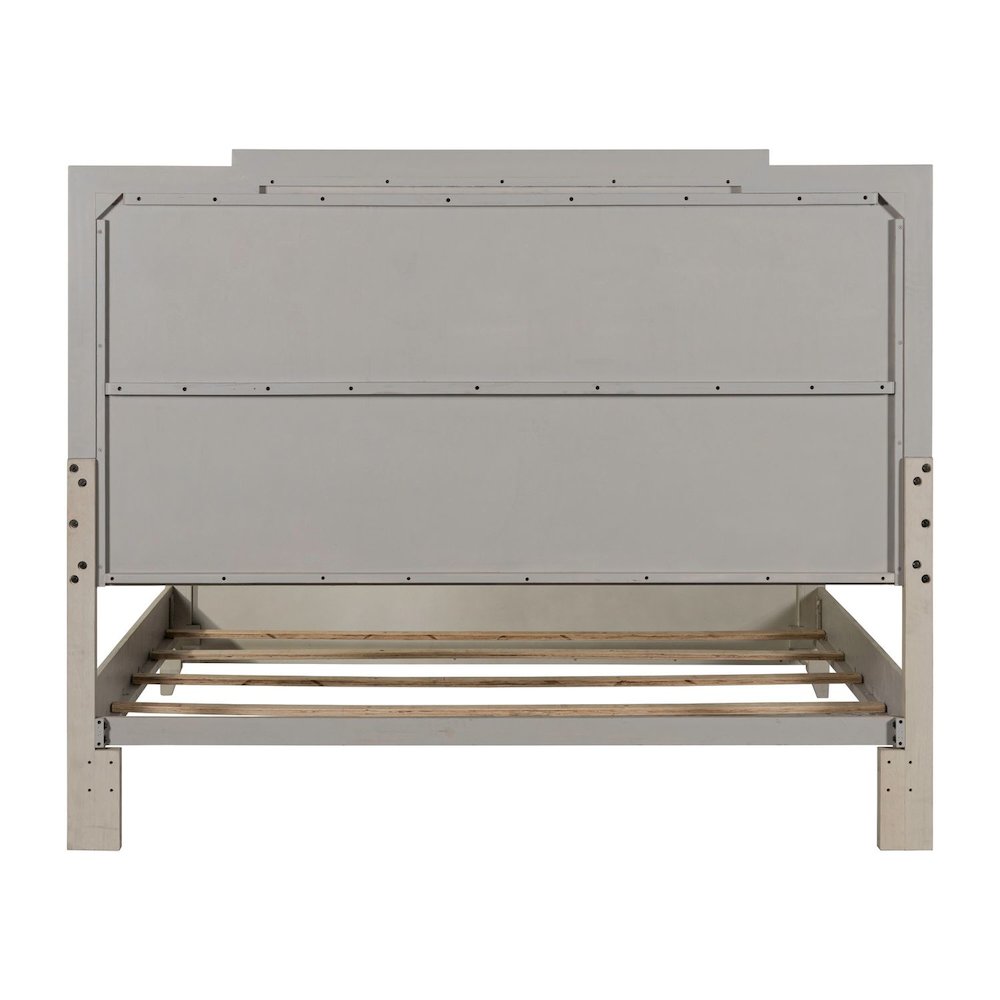 New Haven California King Upholstered Bed Frame - Sanctuary White