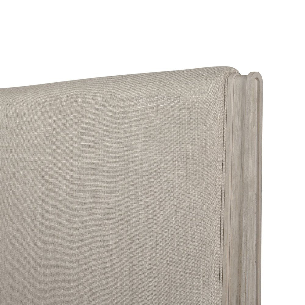 New Haven California King Upholstered Bed Frame - Sanctuary White