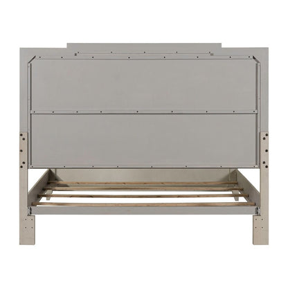 New Haven King Upholstered Bed Frame - Sanctuary White