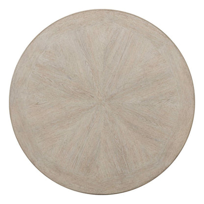 Round Cocktail Table for Living Room Traditional - Sanctuary White Oak Wood
