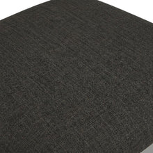 Rubberwood Upholstered Ladder Back Dining Chairs, Grey, Set of 2