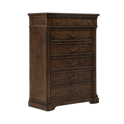 Bedroom Set - Queen Poster Bed, Dresser & Mirror, Chest, Charging Nightstand