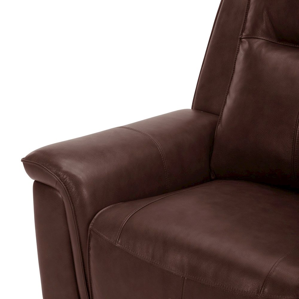Avery Power Reclining Sofa with USB Charging Ports - Cognac Leather