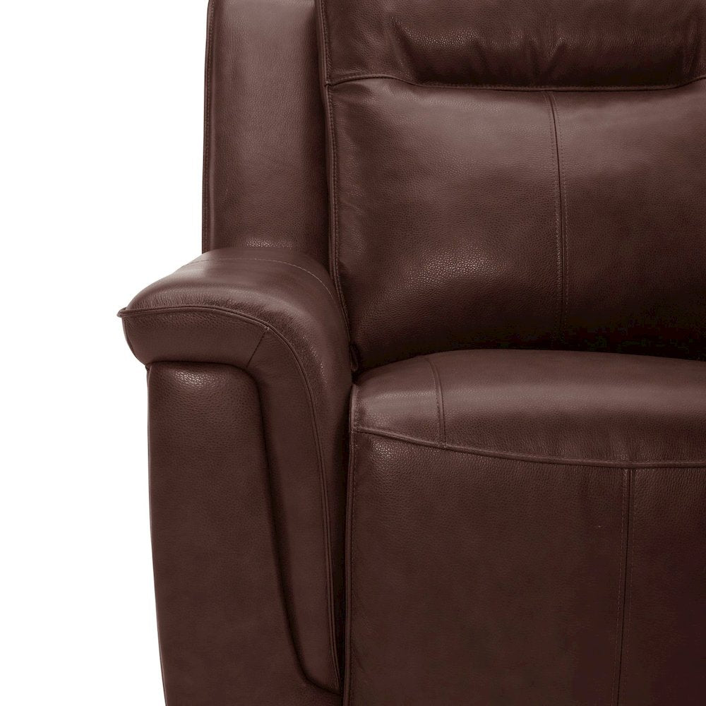 Avery Power Reclining Sofa with USB Charging Ports - Cognac Leather