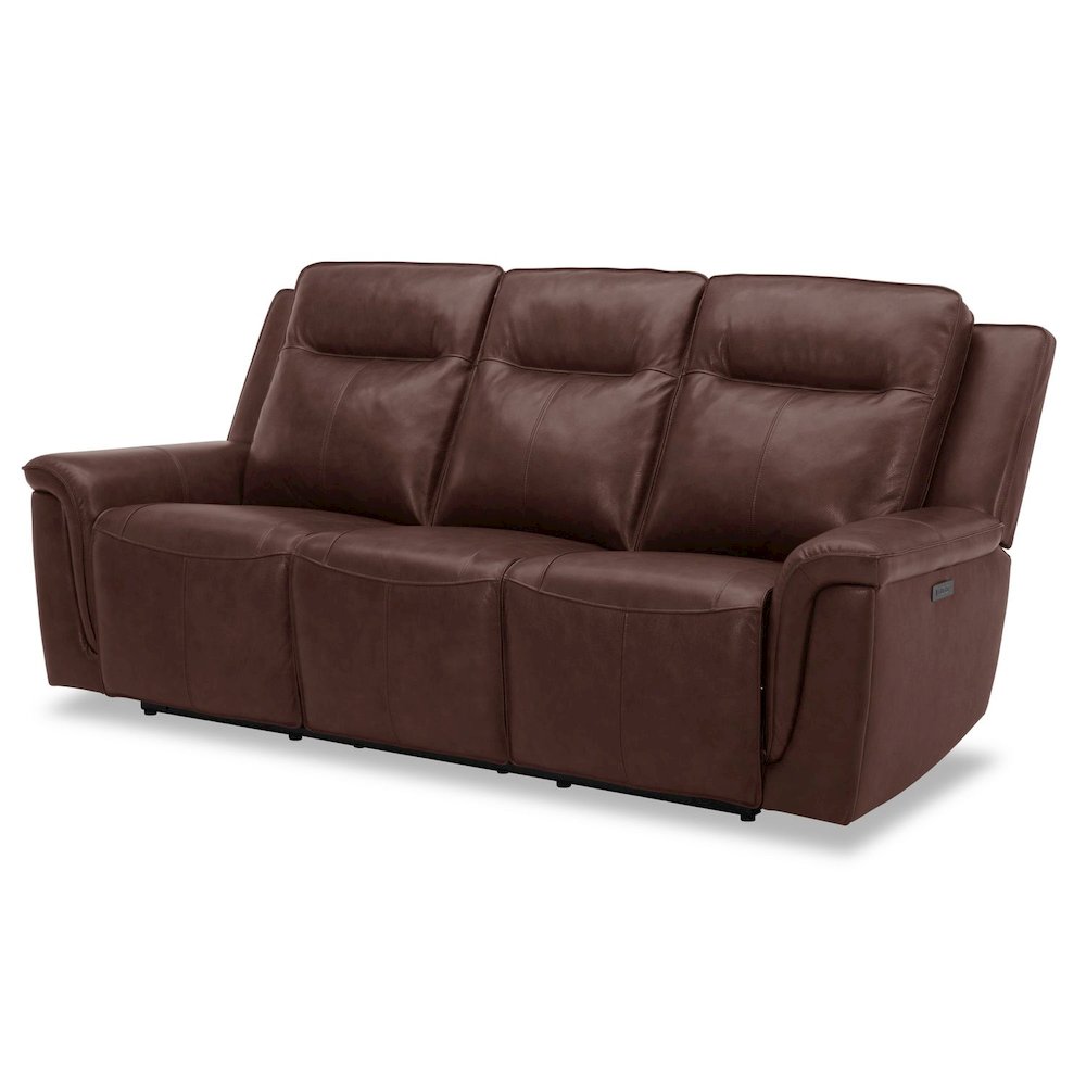 Avery Power Recline Set with Sofa, Loveseat & Recliner - Cognac Leather