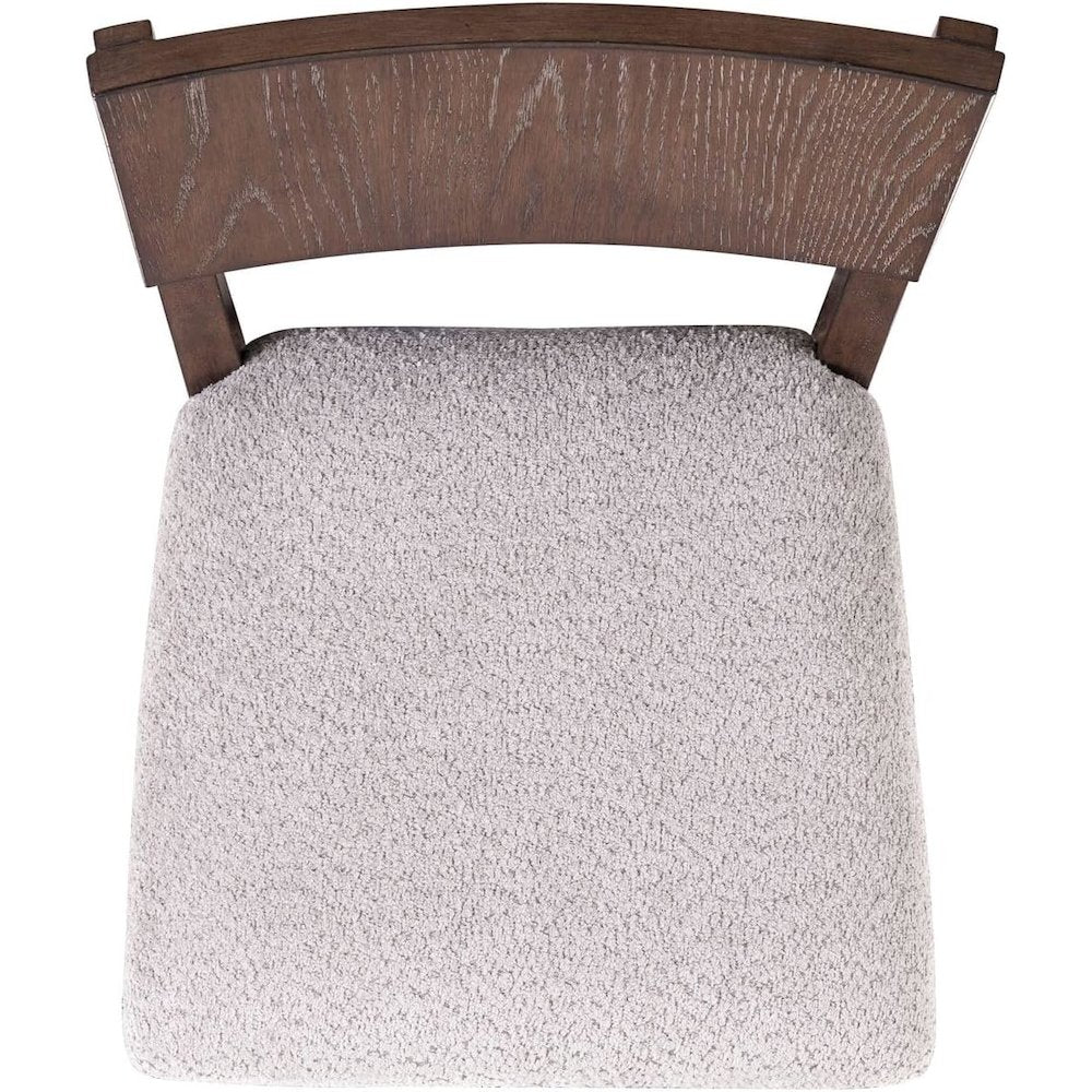 Cascade Falls Panel Back Side Chair for Dining Room - Set of 2  - Satin Espresso
