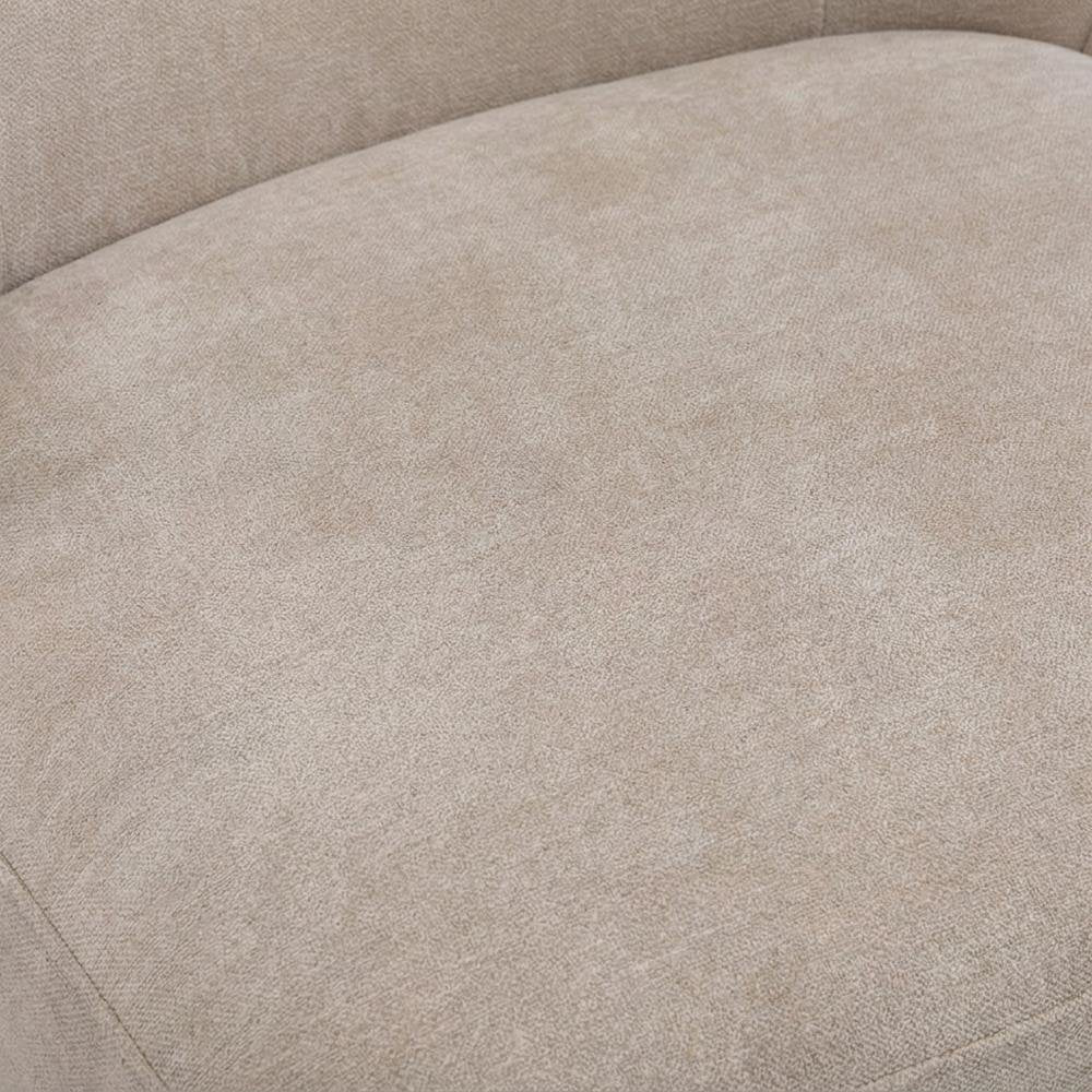 Solid Wood Upholstered Accent Dining Chair with Castors, Eclectic Style, Brown