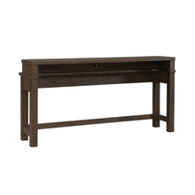 Console Bar Table with Charging Station - Satin Espresso