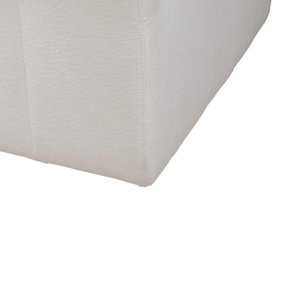 Accent Dining Chair with Castors - Squared Back - Ivory Upholstry