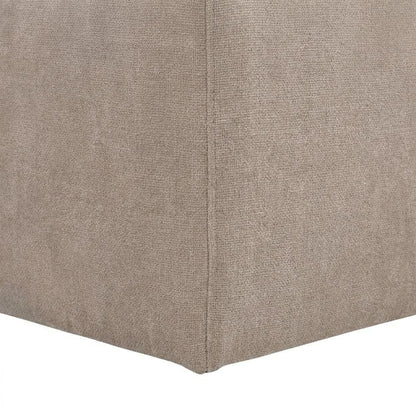 Solid Wood Upholstered Accent Dining Chair with Castors, Eclectic Style, Brown
