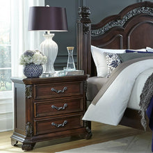 Messina Estates 3 Drawer Night Stand in Cognac