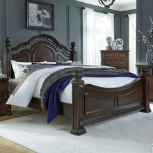 Messina Estates King California Poster Bed in Cognac