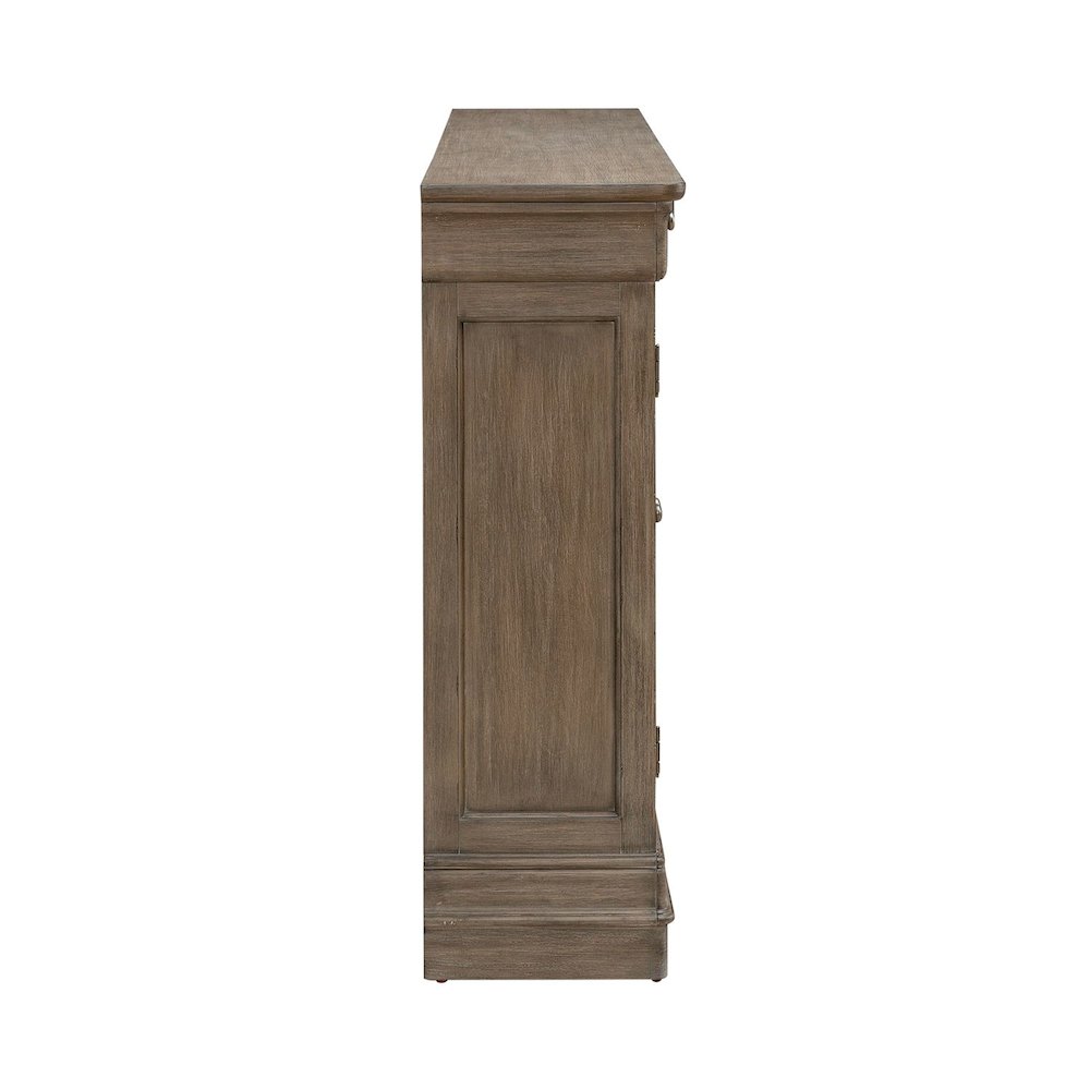 Hall Buffet Dining Living Room Storage - Felt Lined Top Drawers - Sandy Taupe