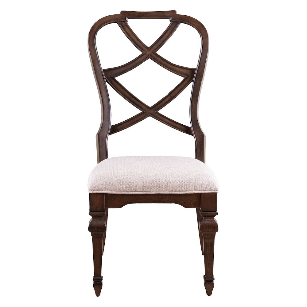 Providence Park Wood Back Side Chair for Dining Room - Set of 2 - Chateau Brown