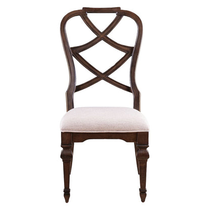 Providence Park Wood Back Side Chair for Dining Room - Set of 2 - Chateau Brown