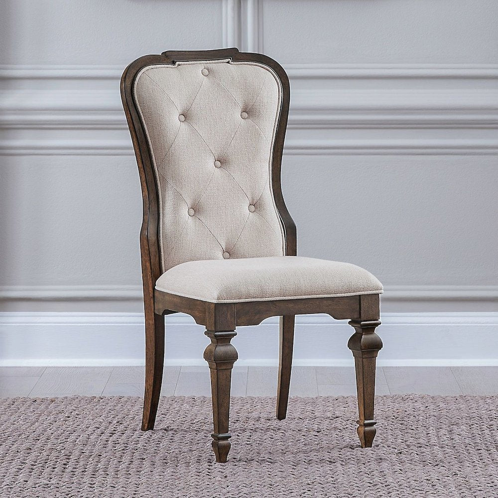 Providence Park Uph Side Chair for Dining Room - Set of 2 - Chateau Brown