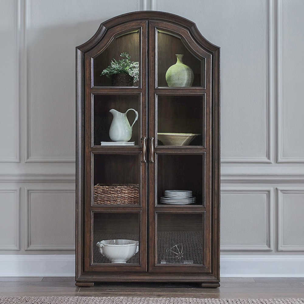 Providence Park Bunching Display Cabinet for Dining Room - Chateau Brown
