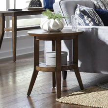 Ventura Blvd Round End Table in Bronze Spice