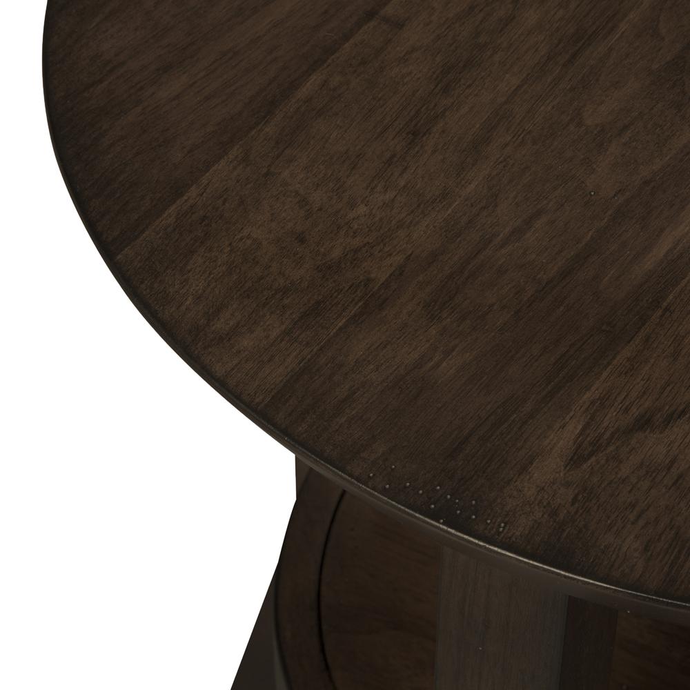 Ventura Blvd Round End Table in Bronze Spice