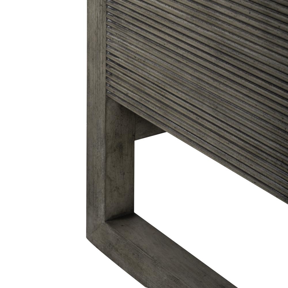 Liberty Furniture Bartlett Field Console Bar Table in Driftwood