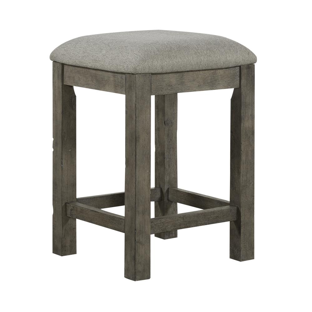 Uph Console Stool Contemporary Grey in Dusty Taupe Finish