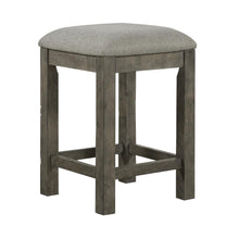 Uph Console Stool Contemporary Grey in Dusty Taupe Finish