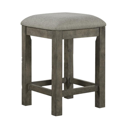 Uph Console Stool Contemporary Grey in Dusty Taupe Finish