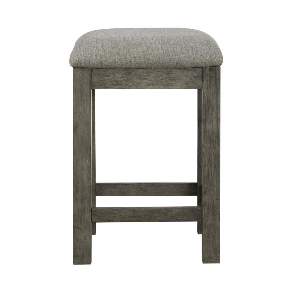 Uph Console Stool Contemporary Grey in Dusty Taupe Finish