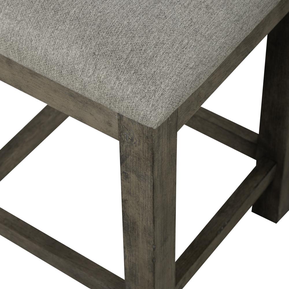 Uph Console Stool Contemporary Grey in Dusty Taupe Finish