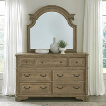 Magnolia Manor Queen Panel Bed, Dresser & Mirror