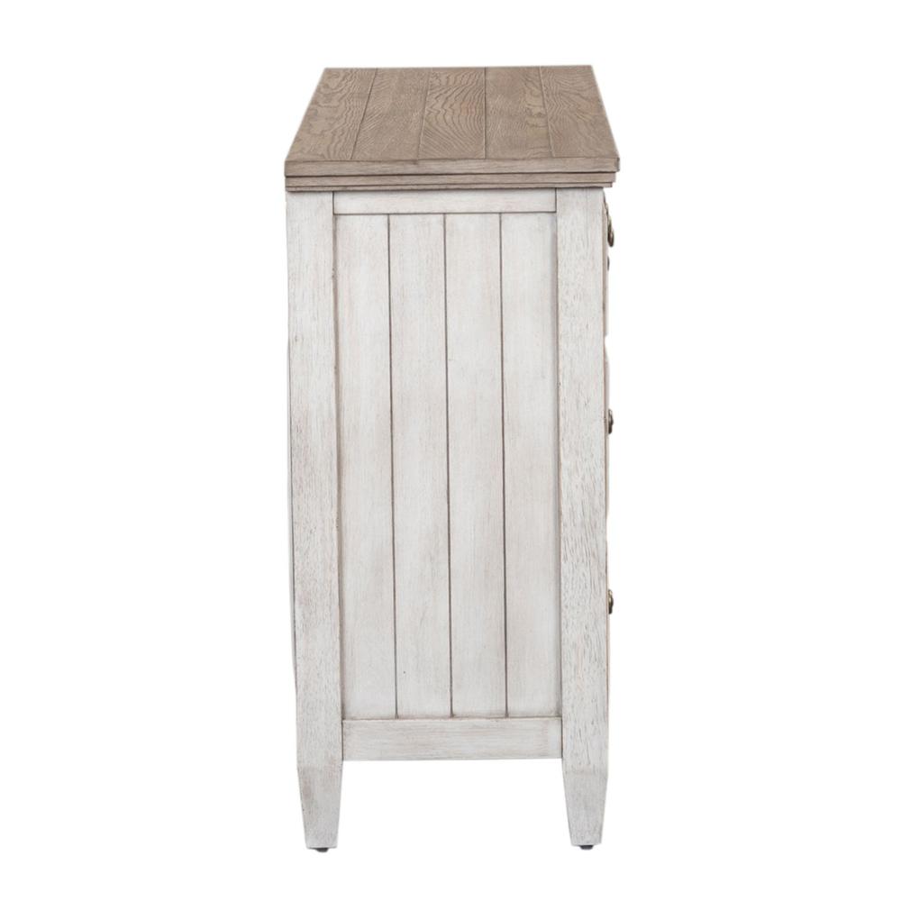 Heartland 9 Drawer Dresser in Antique White w/ Tobacco Top