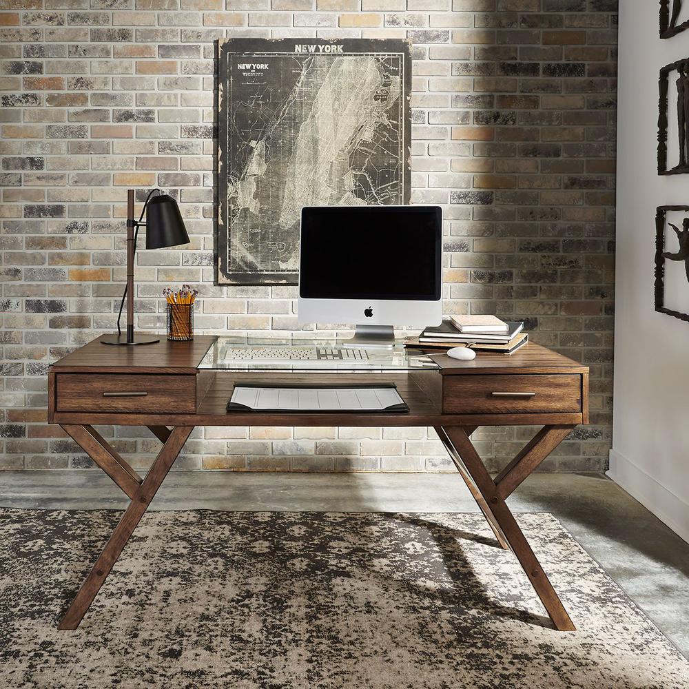 Lennox Writing Desk in Weathered Chestnut