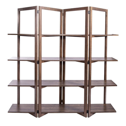 Lennox Open Bookcase in Weathered Chestnut