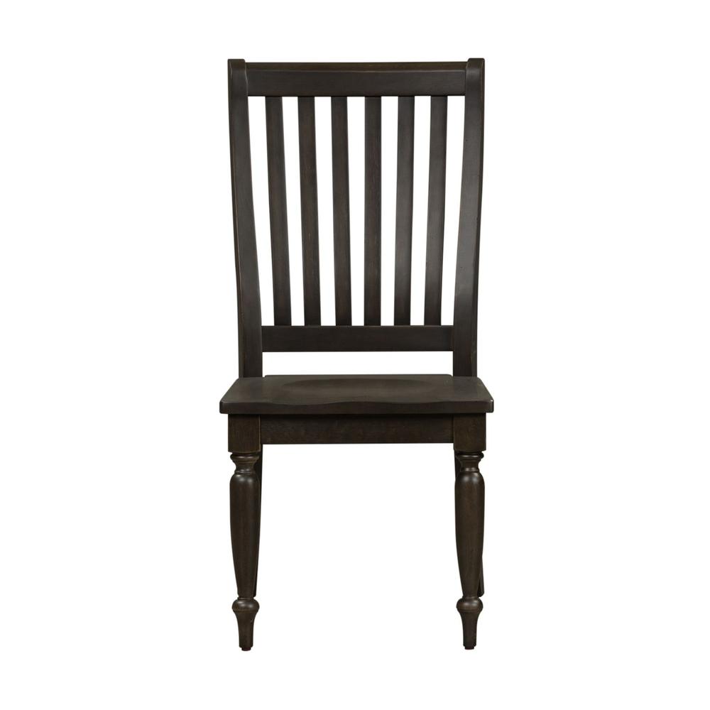 Harvest Home Slat Back Side Chair (RTA) in Chalkboard