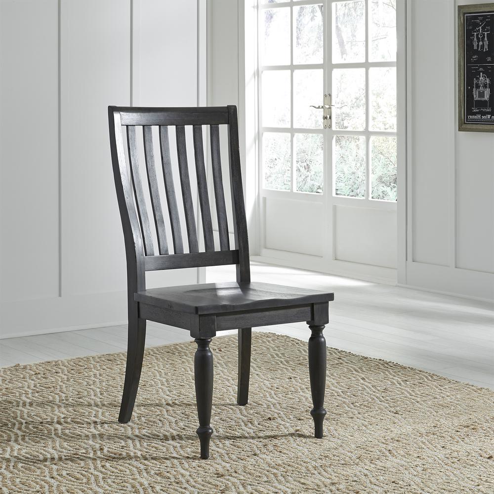 Harvest Home 5 Piece Trestle Table Set in Chalkboard