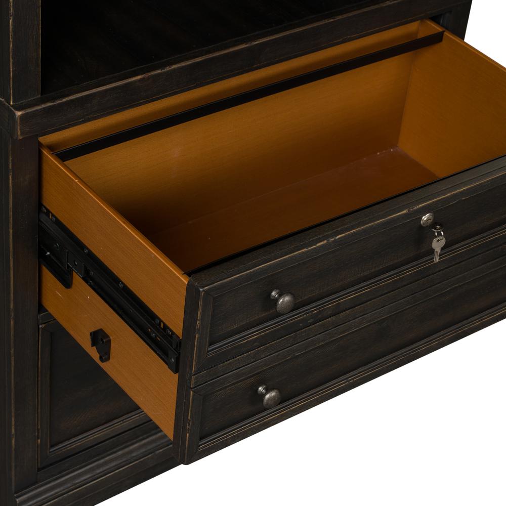 2 Piece Hutch & Cabinet Set in Chalkboard