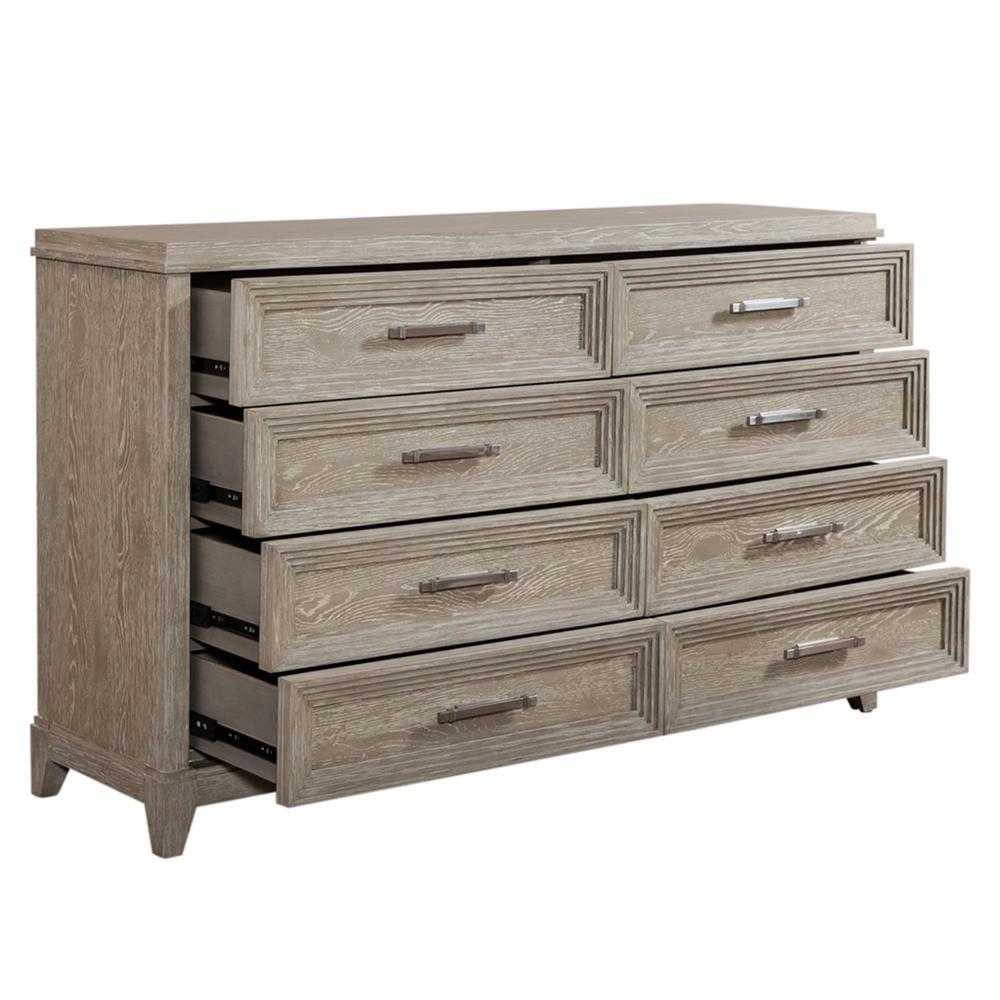 Belmar 8 Drawer Dresser in Washed Taupe