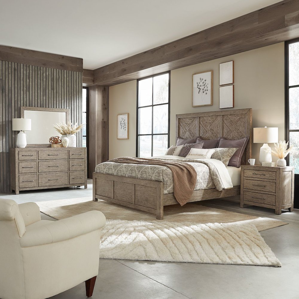 Skyview Lodge Skyview Lodge King Panel Bed - Cobblestone
