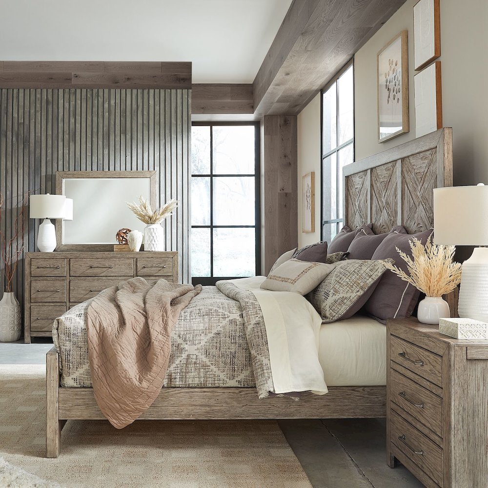 Skyview Lodge Skyview Lodge King Panel Bed - Cobblestone