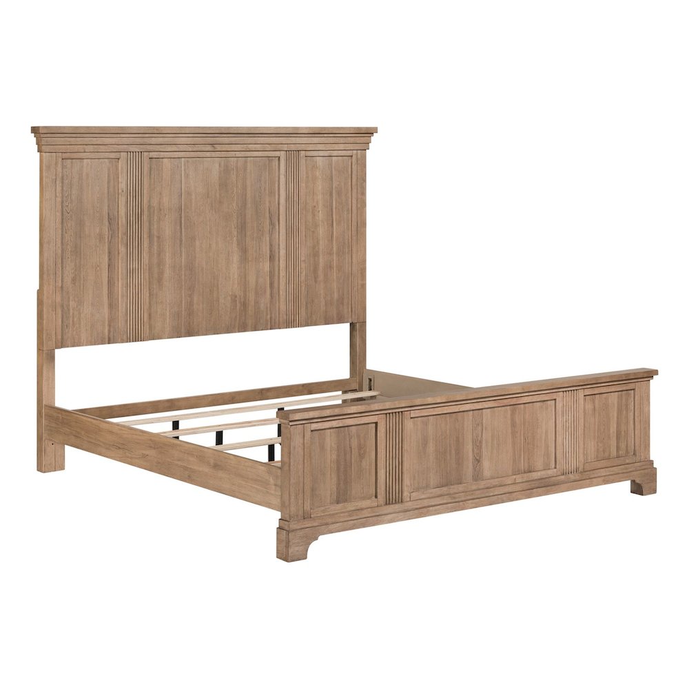 Haven Hills King Panel Bed Frame - Camel Beige