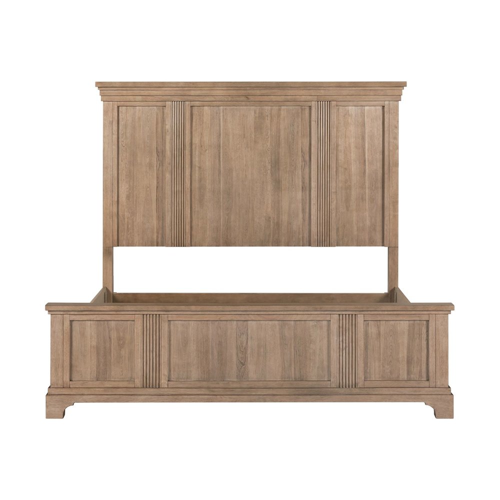 Haven Hills King Panel Bed Frame - Camel Beige